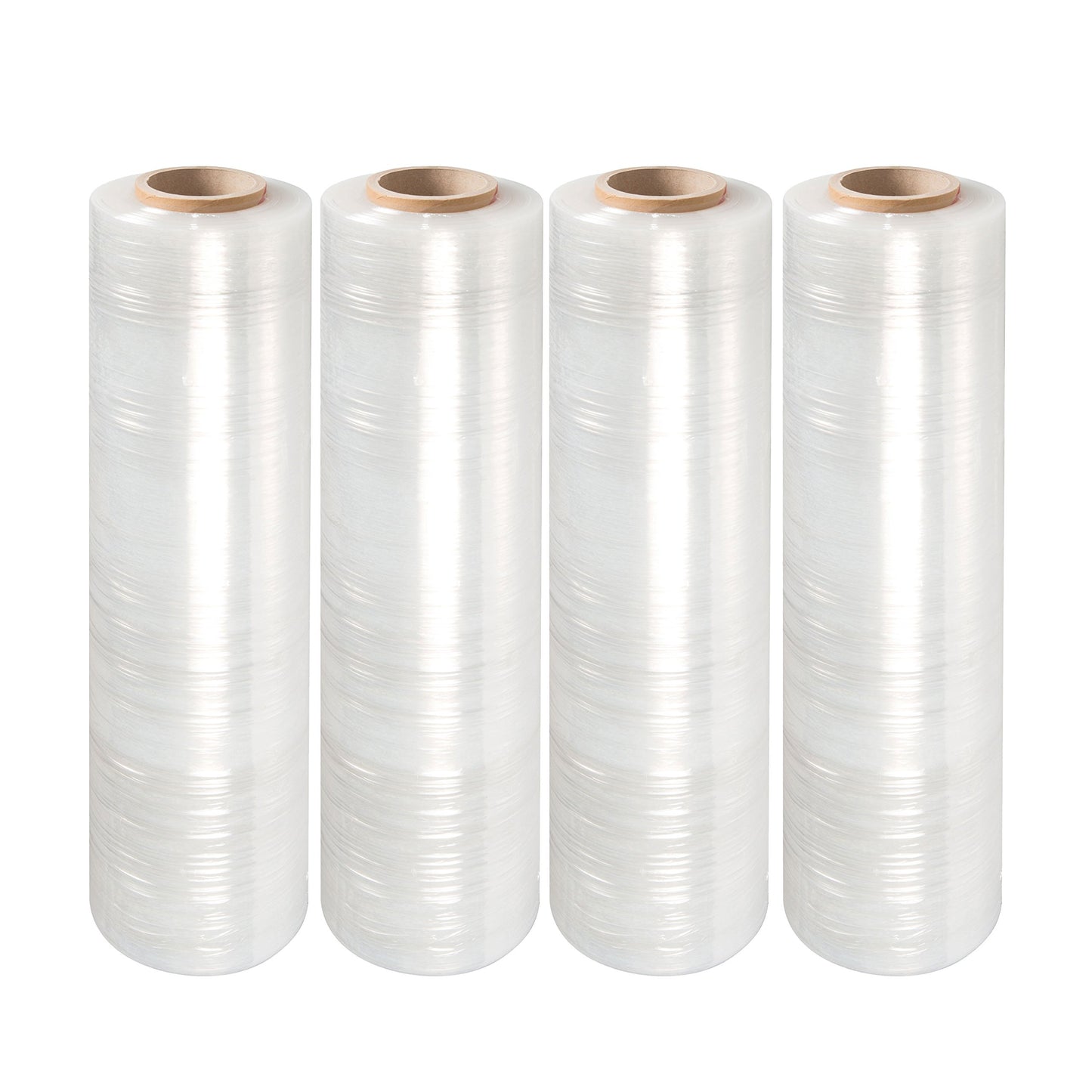 18" X 1500' HAND STRETCH FILM 80GA - WHT 4 ROLLS per CASE, 48 CASES per PALLET