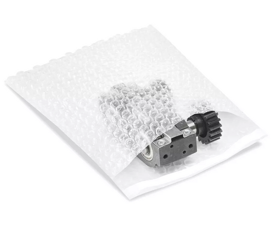 7" X 8.5" BUBBLE BAGS 3/16" BUBBLE W/LIP TAPE ADHES, 550 POUCHES per CASE, S-2865-ReSKU