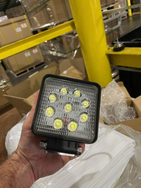 LED Pod Lights - 4" Square Mini LED Work Lights - 27W - 1,600 Lumens - WLM-27W-S30-ReSKU