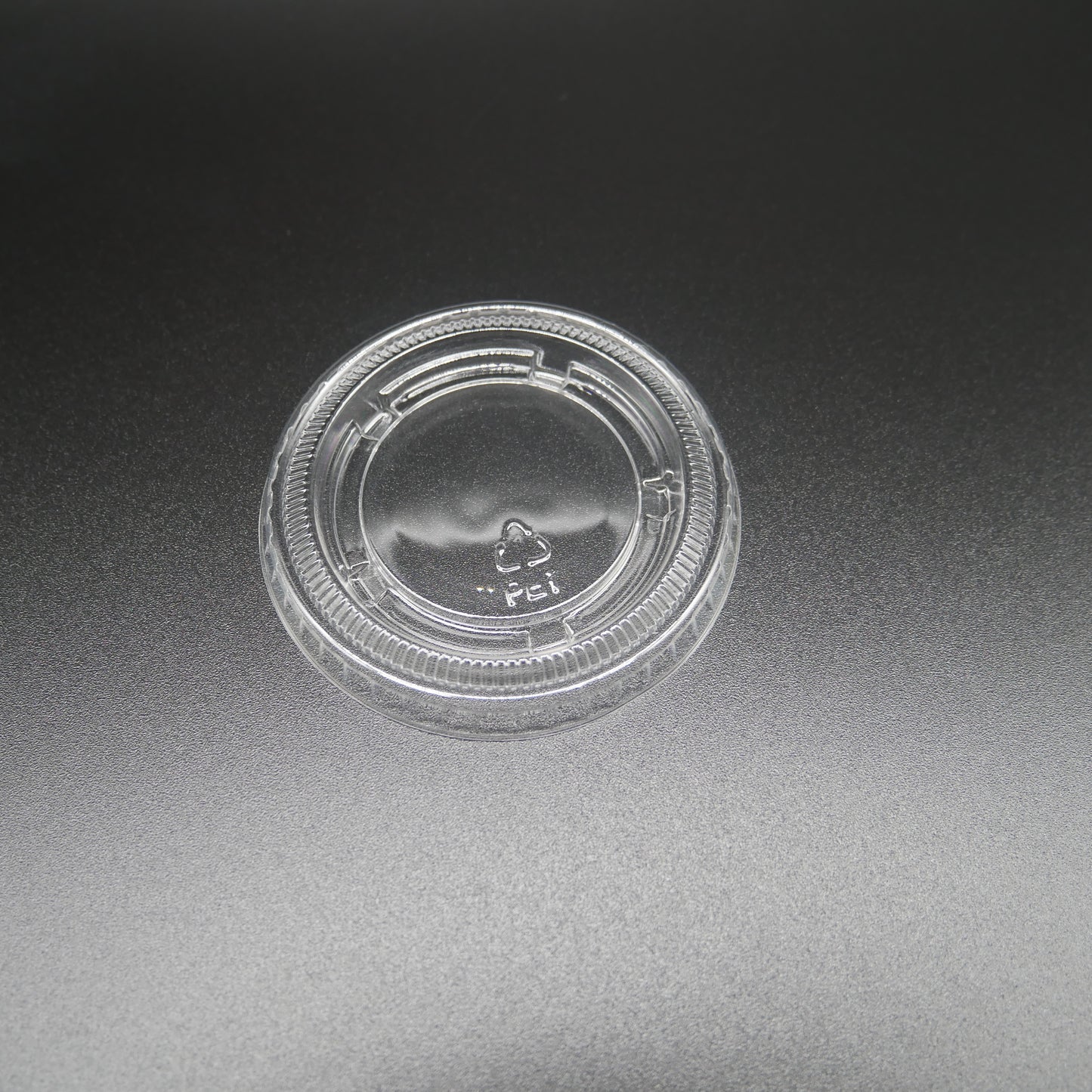 Clear Plastic Souffle Cup Lid for 2 oz Souffle Portion Cup - 2500/Case - 127PL2-ReSKU